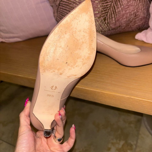 Mourtzi pumps used, nude color, size 39.5
