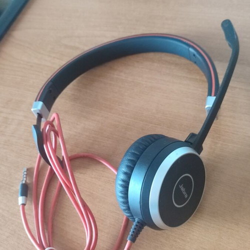 Jabra Evolve 40 Mono single ear headset, black