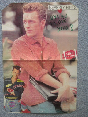 Плакат Beverly Hills с Luke Perry & Jason Priestley, списание Manina