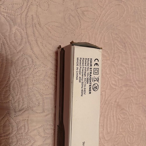 Hair straightener brush used once