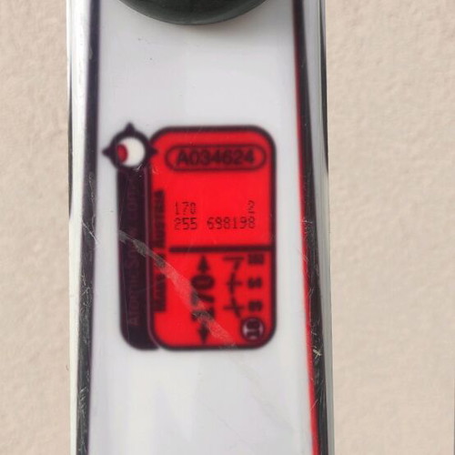 SKI BOOTS + POLE, Atomic Carv. C6 18 Skis. 170Cm. White & Red!!