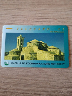 Cypriot telecard used with Agia Paraskevi church image