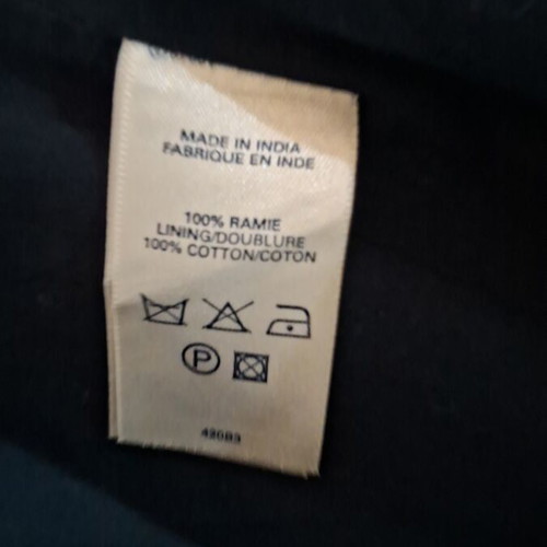 French Connection Ramie Top with Embroidery Size 10 Like New