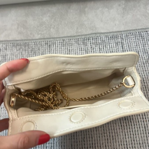 Off White Mango Clutch Bag like new