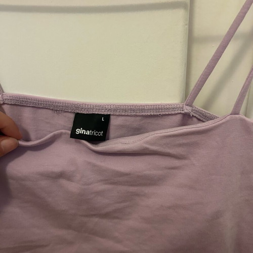 Gina Tricot lilac pink tank top like new, size L
