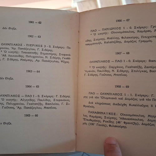 Olympiakos Autos o Gigas book used, official