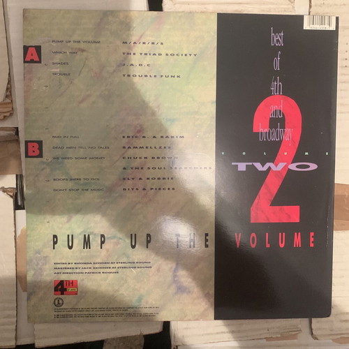 Pump Up The Volume Best Of 4th And Broadway Vol. 2 vinyl used, hip-hop