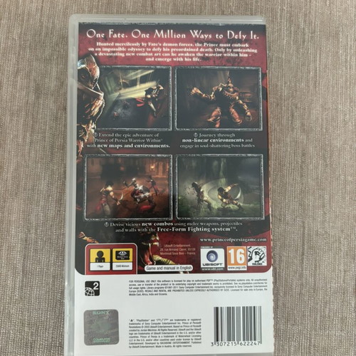 Prince of Persia Revelations PSP game used, English full version