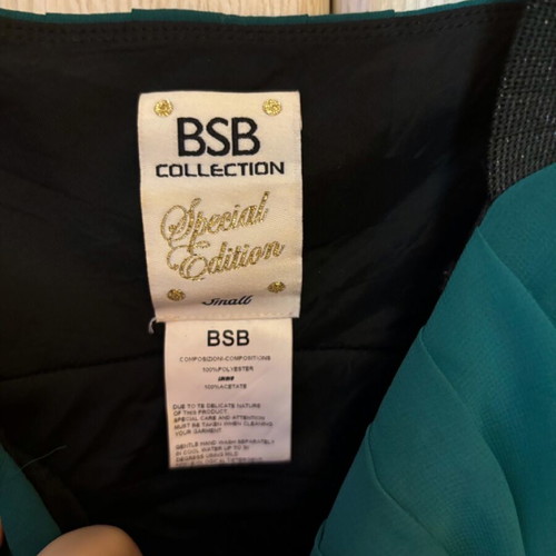 BSB dress used, emerald, special edition, size S