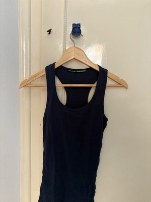 Stradivarius Athletic T-shirt dark blue like new, size S