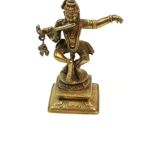 Solid brass decoration like new, height 11 cm