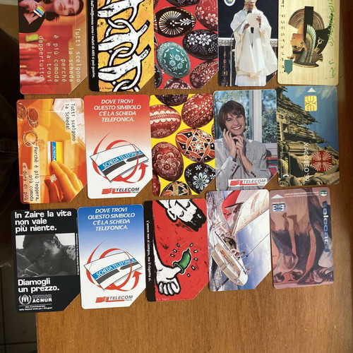 Phone cards like new, 25 different from around the world