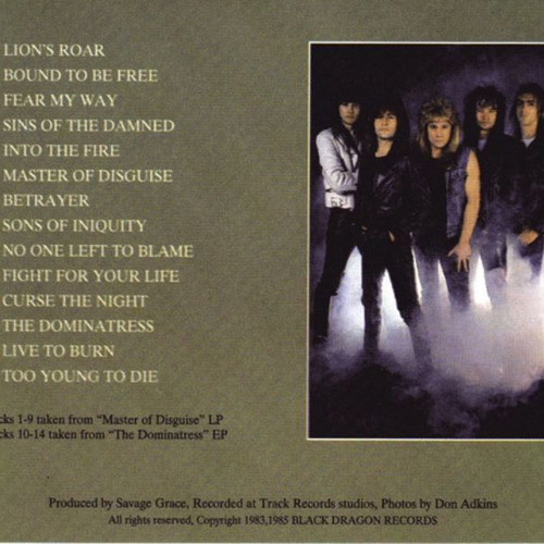 Savage Grace Master Of Disguise The Dominatress CD compilation brand new