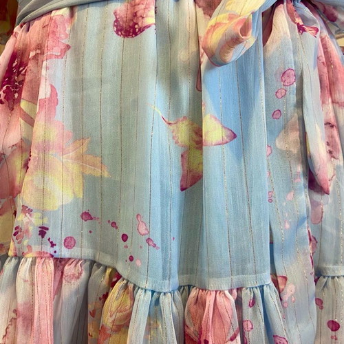 sachin and babi light blue dress Fairy Wings White Realistic Shimmery Iridescent Butterfly main image 0