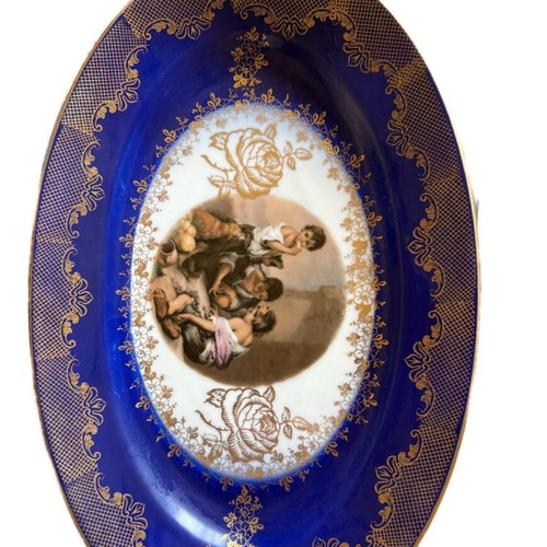 Limoges 22K Gold Porcelain Vintage Large Platter Like New