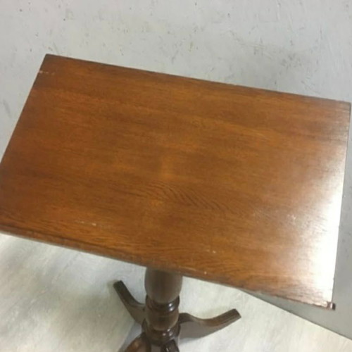 Wooden lectern used, English solid oak mid-20th century
