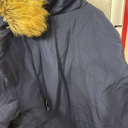 Brokers men's winter parka XXL used, very warm, blue