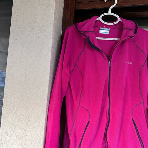 Columbia raspberry fleece sport hoodie with zipper like new
