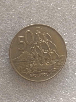 Νέα Ζηλανδία 50 Cents χαλκονικέλινο κέρμα 1975