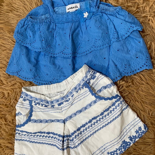 Baby set for girl 18 months 86 cm, used, shorts and sleeveless top
