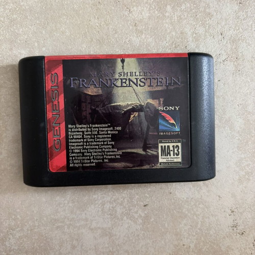 Mary Shelley's Frankenstein Sega Genesis game