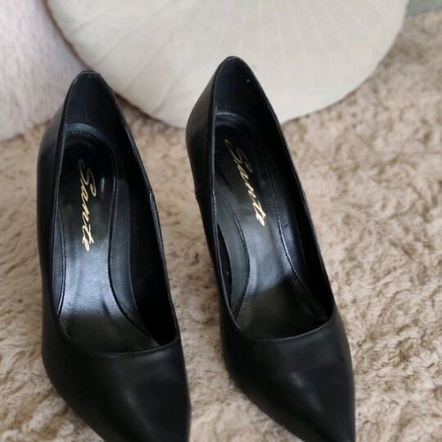 Sante black pumps size 41 like new with 11 cm high heel