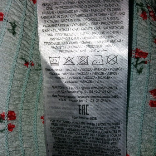 Blouse made of viscose with bell sleeves, like new, turquoise, sizes S M