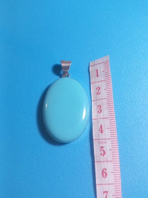 Silver pendant with turquoise new