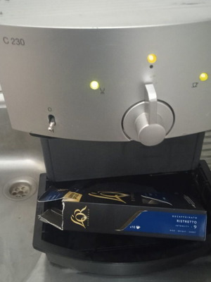 Nespresso Machine C230 used for coffee capsules with steam production
