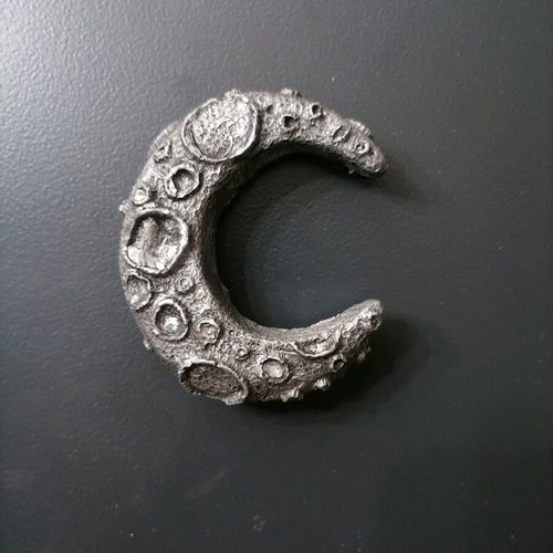 Moon magnet handmade new, painted with acrylics