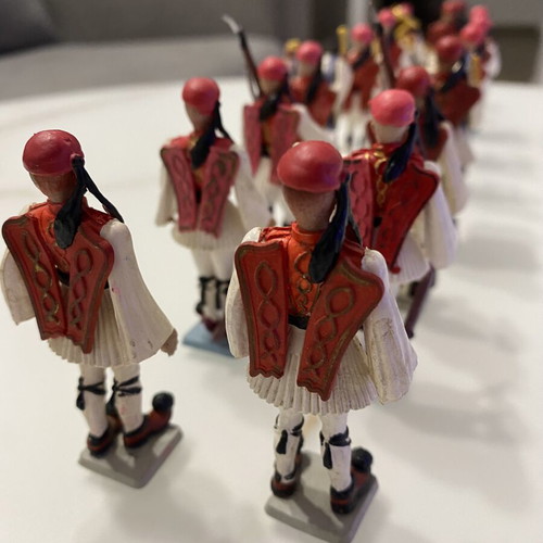Athina Pal Evzones military figurines used
