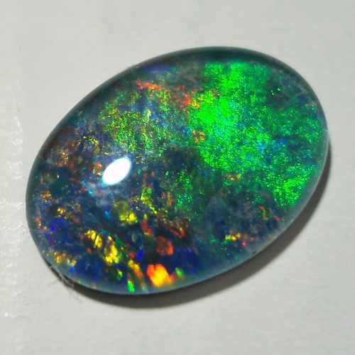 Australlian Opal Doublet 3.340 ct new, size 14x10 mm