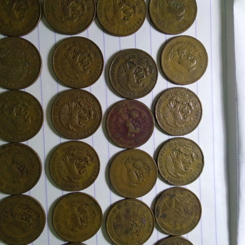Lot of 30 Mexican coins used