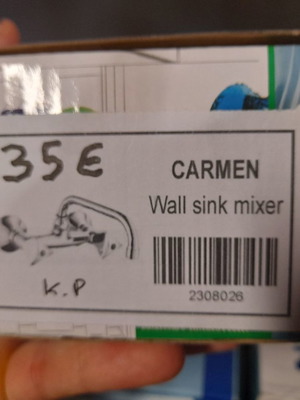Carmen double wall faucet upper flow new
