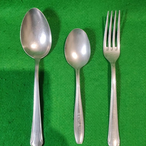 Set of 3 used spoons and fork Xenia 1968 Nissiotis & Afentakis