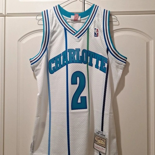 Mitchell & Ness Swingman Hardwood Classics NBA Jersey Larry Johnson Charlotte Hornets New with Tags