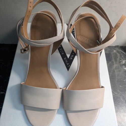 What For high-heeled sandals, size 38, beige
