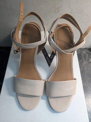 What For high-heeled sandals, size 38, beige