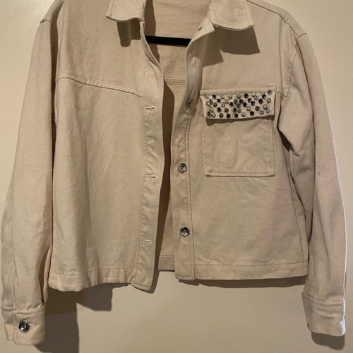Zara women's beige jacket like new, size S