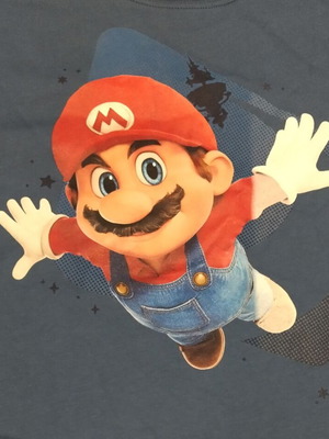 Μπλούζα t-shirt Super Mario Galaxy αφορετη, μπλε, μέγεθος L