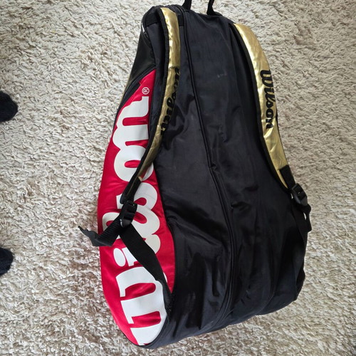Wilson rackets and racket bag used