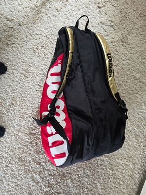 Wilson rackets and racket bag used