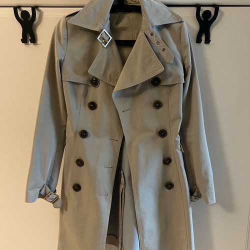 Women's trench coat Atos Lombardini used, gray, size S