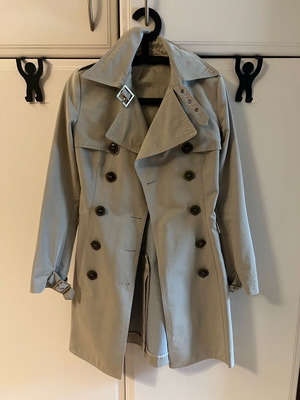 Women's trench coat Atos Lombardini used, gray, size S