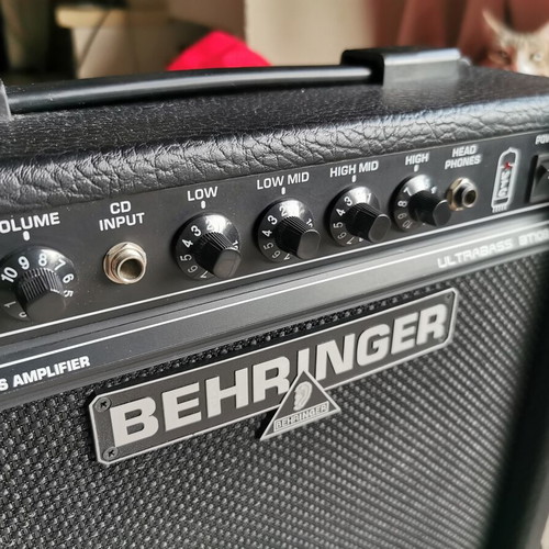 Behringer bass and amplifier used, professionally set up