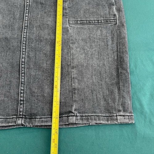 Pepe Jeans London Faded Denim Black Skirt Size XL like new