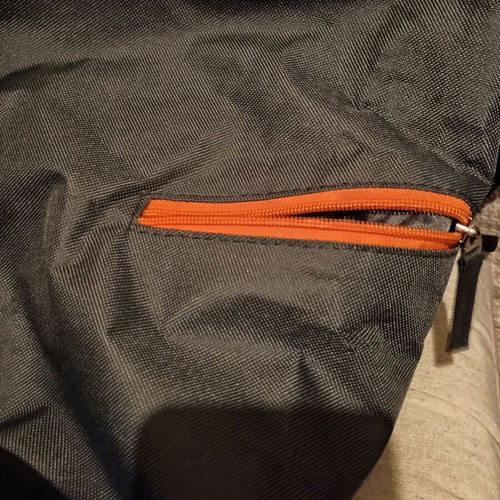Mcan backpack bag gray with orange details like new