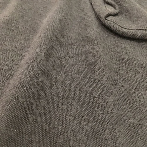 Louis Vuitton logo men blouse cotton/linen size S like new, black