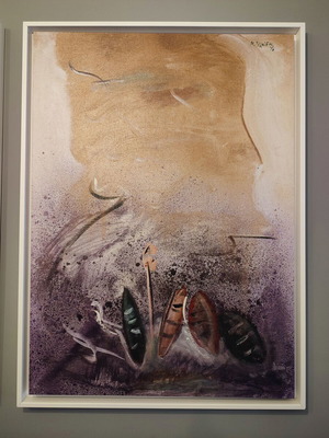 Oil paintings like new, 2 framed canvas prints by Veloudios Michalis