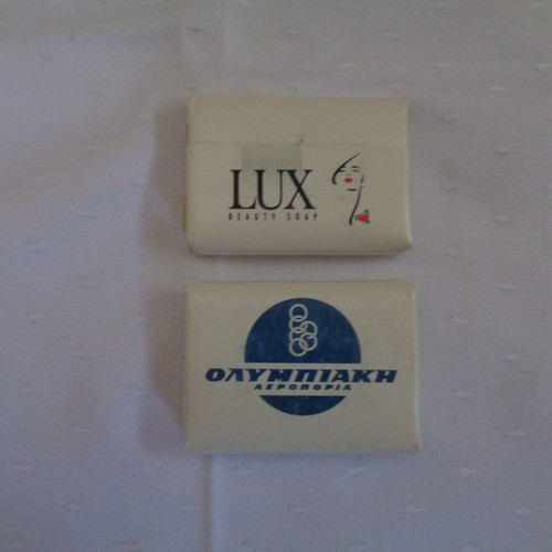 Olympic Aviation soap bars used, set of 2, not Olympic Airways